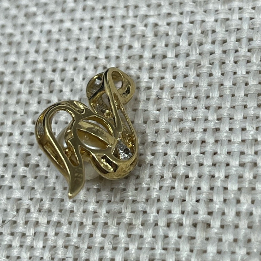 ✨ Vintage 14K Gold Akoya Pearl Pendant – 585 CSL Estate Jewelry - Picture 12 of 14